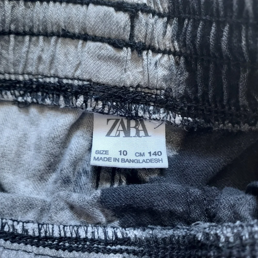Zara Black & Gray Cool Tie-dye Beach Shorts youth 10 Outdoor Summer Vacation